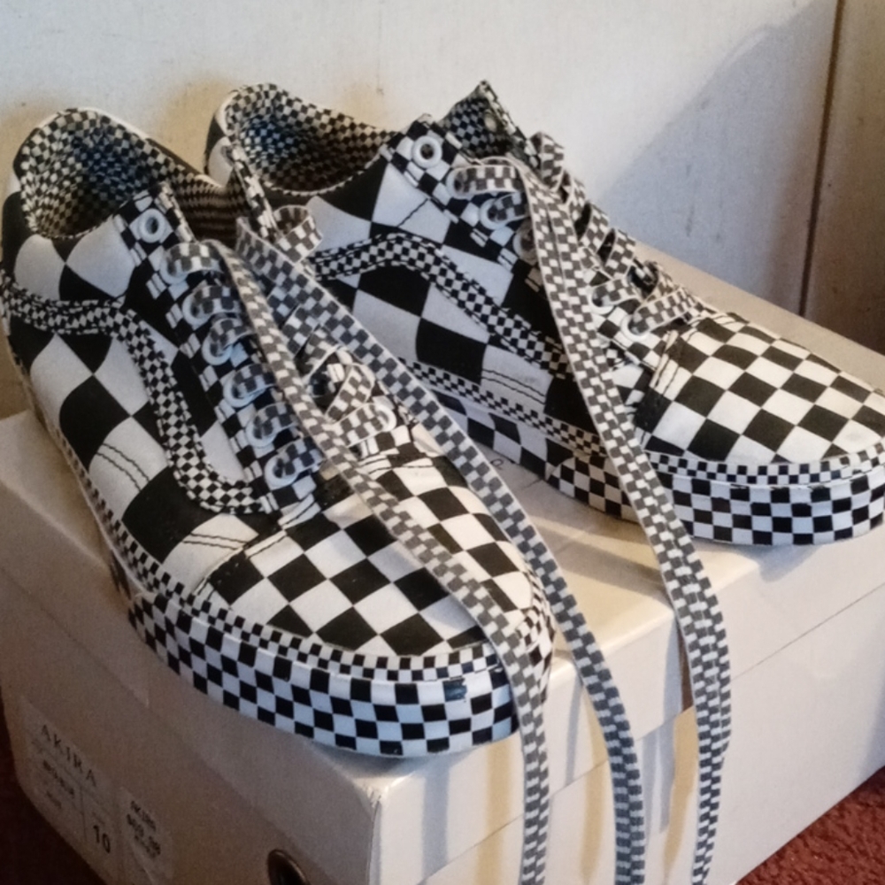 Checkered Vans